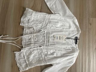 Camicetta Zara bianca con pizzo