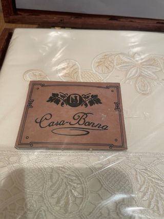 Juego de Sábanas Casa Bonna Beige/Blanco