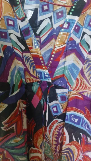 Vestido playero estampado