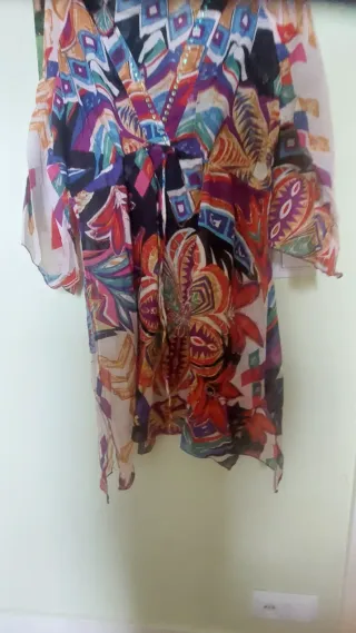 Vestido playero estampado