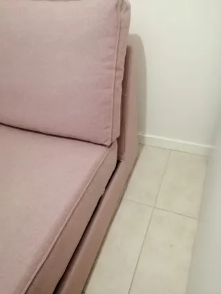 Sofá Cama Individual Rosa Madera