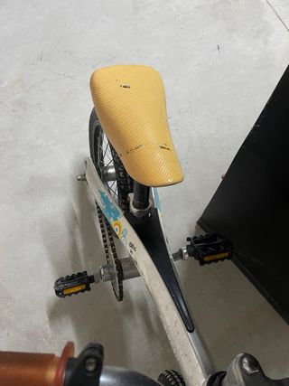 Bicicleta infantil plateada