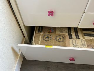 Cama nido blanca con cajones