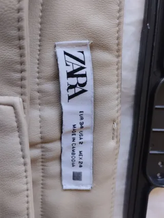 Pantalón Zara Beige