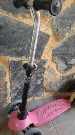 Patinete infantil 3 ruedas rosa