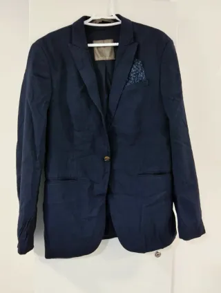 Americana azul marino hombre