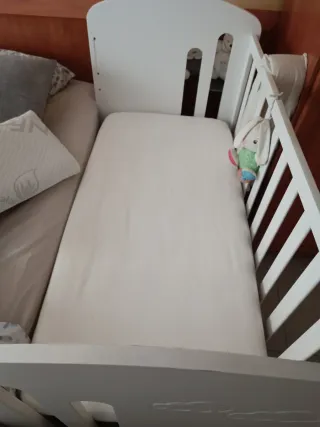 Cuna colecho blanca + colchón regalo
