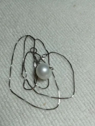 Cadena Plata 925 con Perla