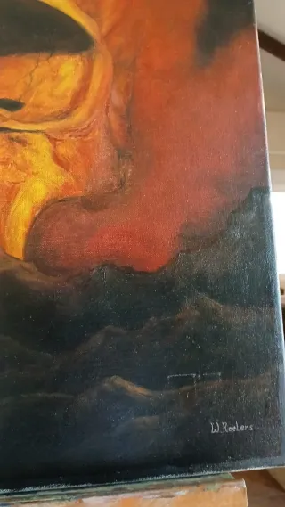 Cuadro al óleo sobre lienzo