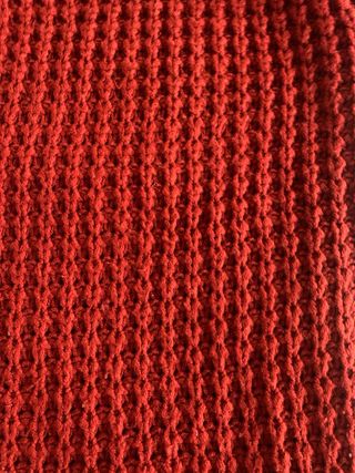 Jersey cuello alto teja S mujer