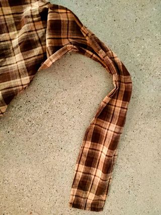 Finta camicia a quadri finta cintura