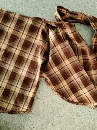 Finta camicia a quadri finta cintura