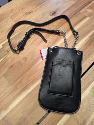 Bolso mini Misako negro para móvil