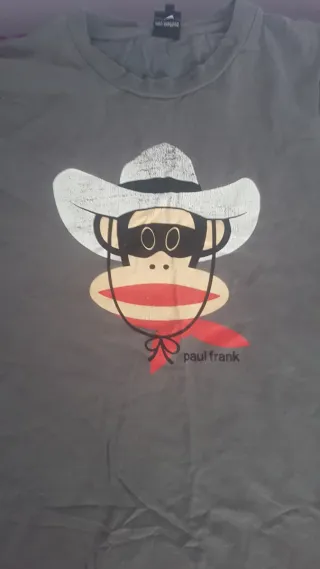 Camiseta Paul Frank Talla M Mono Vaquero