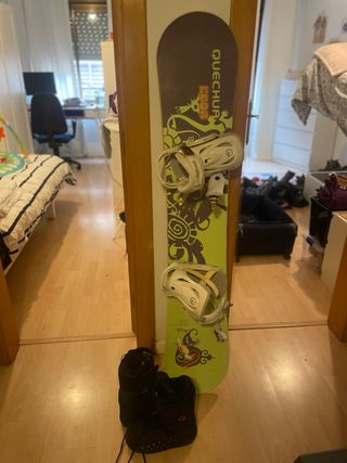 Tabla Snow Quechua 150cm + Fijaciones + Botas 37