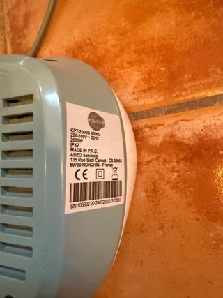 Calefactor Baño Pared 2000W con Mando