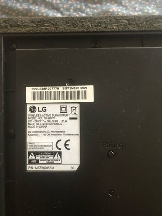 Barra de Sonido LG Bluetooth con Mando