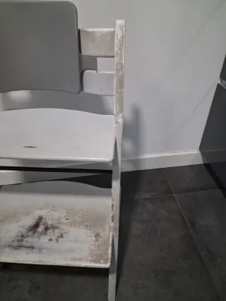 Trona Stokke Blanca y Gris