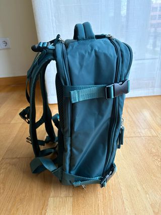 Mochila cabina/ordenador verde azulado