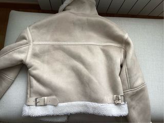 Chaqueta Zara Beige Mujer
