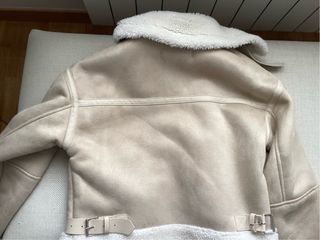 Chaqueta Zara Beige Mujer