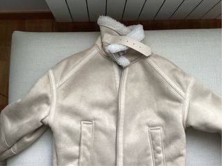 Chaqueta Zara Beige Mujer