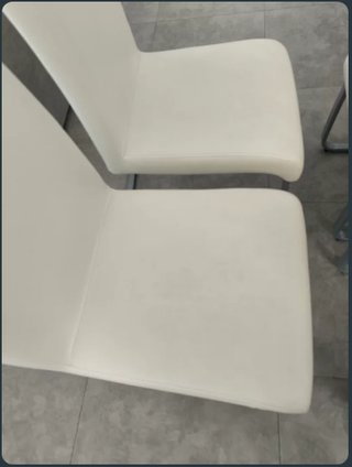 4 Sillas Comedor Voladizas Blancas