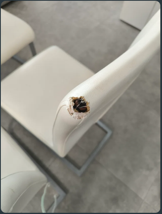 4 Sillas Comedor Voladizas Blancas