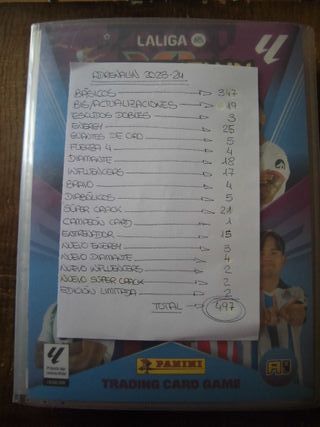 ÁLBUM ARCHIVADOR ADRENALYN 2023-24 + 497 CARTAS