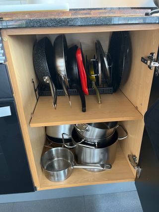 Muebles Cocina Negro y Plata + electrodomesticos