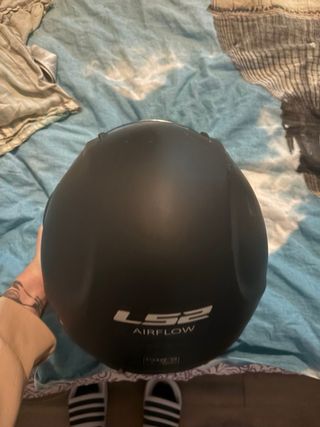Casco LS2 nero con visiera trasparente