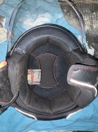 Casco LS2 nero con visiera trasparente