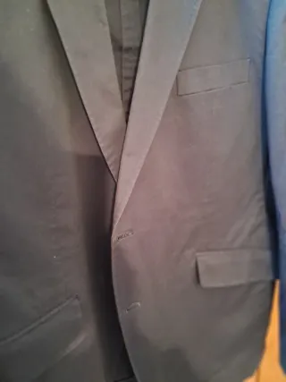 Chaqueta de traje azul hombre