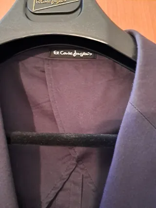 Chaqueta de traje azul hombre