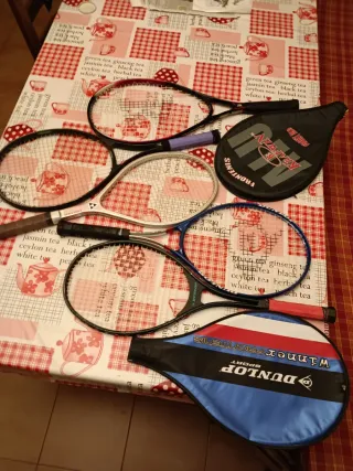 Raquetas, varias marcas y modelos