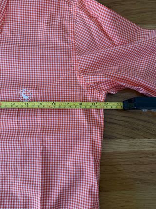 Camisa cuadros El Ganso naranja Talla 38