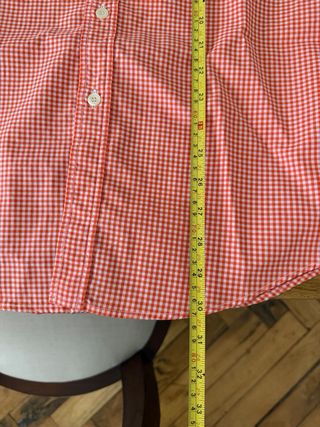 Camisa cuadros El Ganso naranja Talla 38