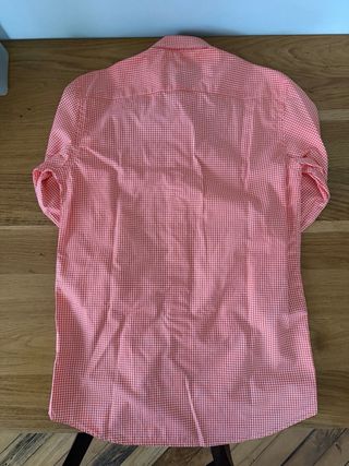 Camisa cuadros El Ganso naranja Talla 38