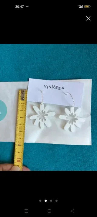 Pendientes "Vinuesa"Sin usar