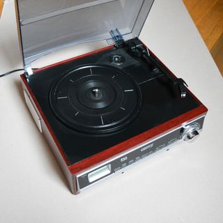 Tocadiscos Camry estilo Vintage Negro/Marrón