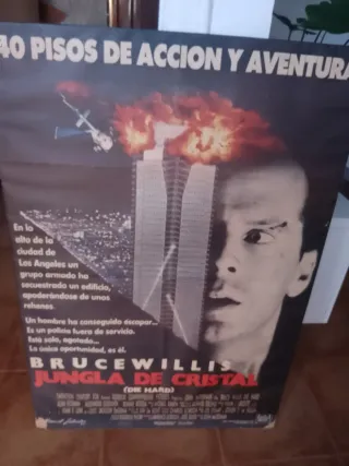 Cartel Cine La Jungla de Cristal Bruce Willis