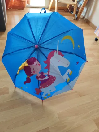 Paraguas infantil unicornio 59cm