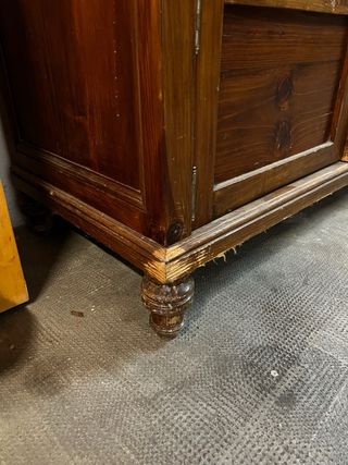 Alacena antigua madera maciza vitrina