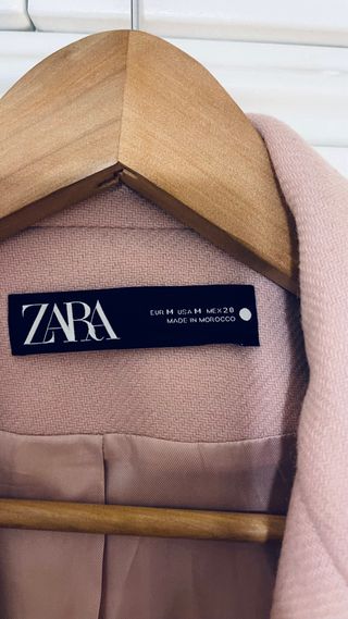 Abrigo Zara Rosa Nude