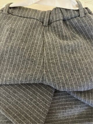 Pantaloni bambina righe grigie 5/6 anni