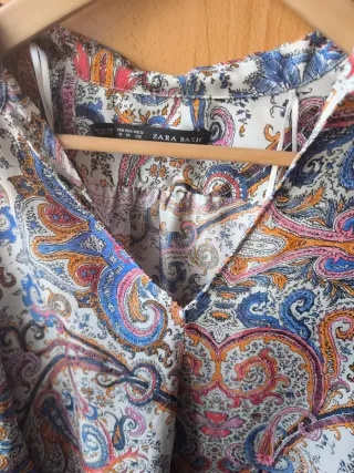 Blusón largo estampado multicolor