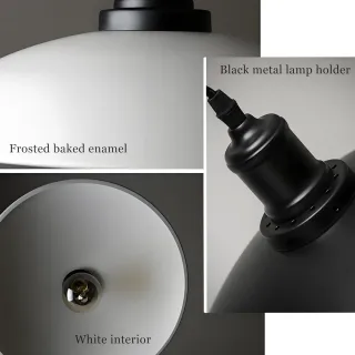 Lámpara Colgante Industrial Negra 32cm