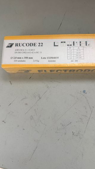 Electrodos Soldar Codesol Rucode 22