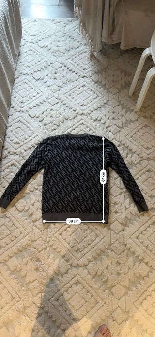 Jersey Fendi FF Negro Gris