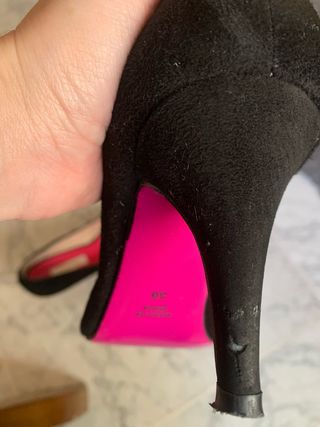 Zapatos de vestir negros ante T36